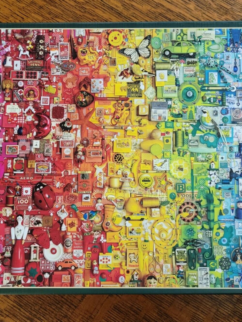 Cobble Hill 1000pc jigsaw puzzle Colorful Rainbow by Shelley Davies